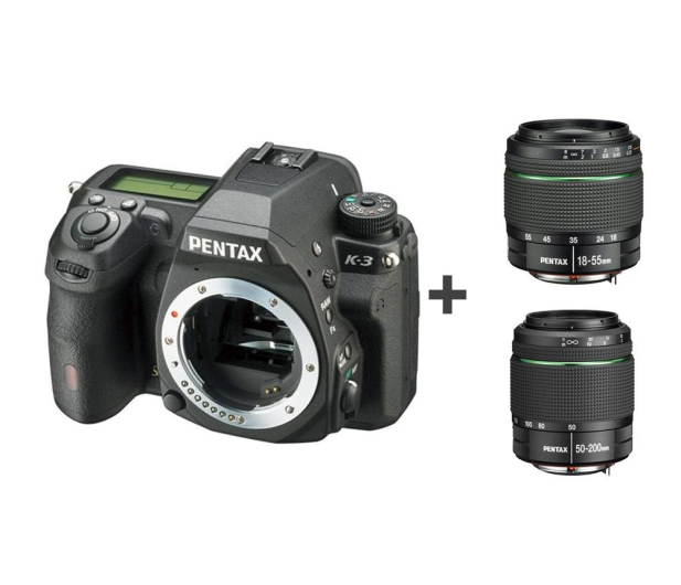 Pentax APARAT FOT PENTAX  K-3 + DAL 18-55WR+50-200WR - 1451778 - zdjęcie